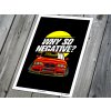 BMW M3 E36 "tuning" - plakát, obraz na zeď