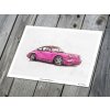 Porsche 911 (964) Carrera RS - plakát, obraz na zeď