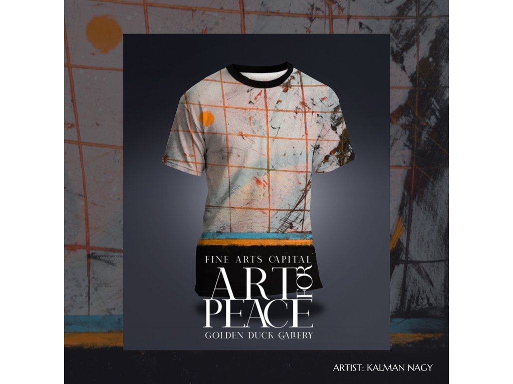 Nagy K 2 - Art for Peace művészeti nyomattal ellátott póló