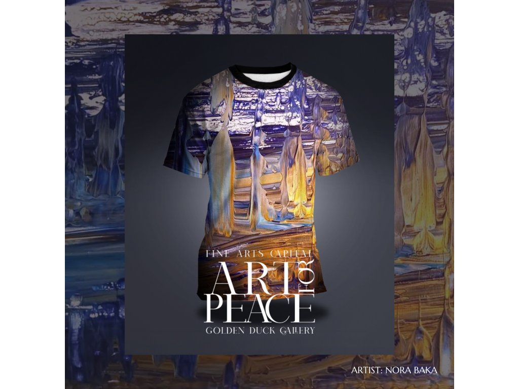 Baka  Nóra - Art for Peace művészeti nyomattal ellátott póló