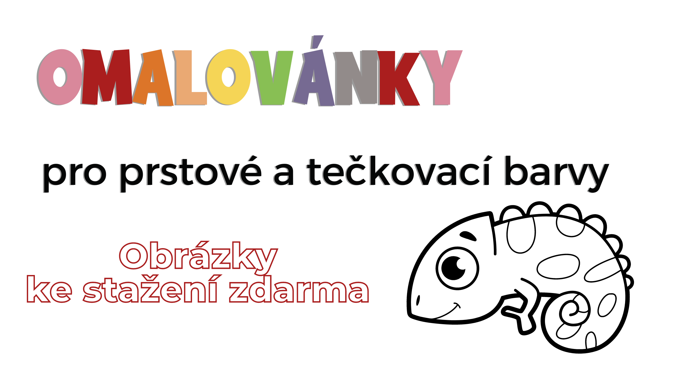 Omalovánky pro prstové a tečkovací barvy