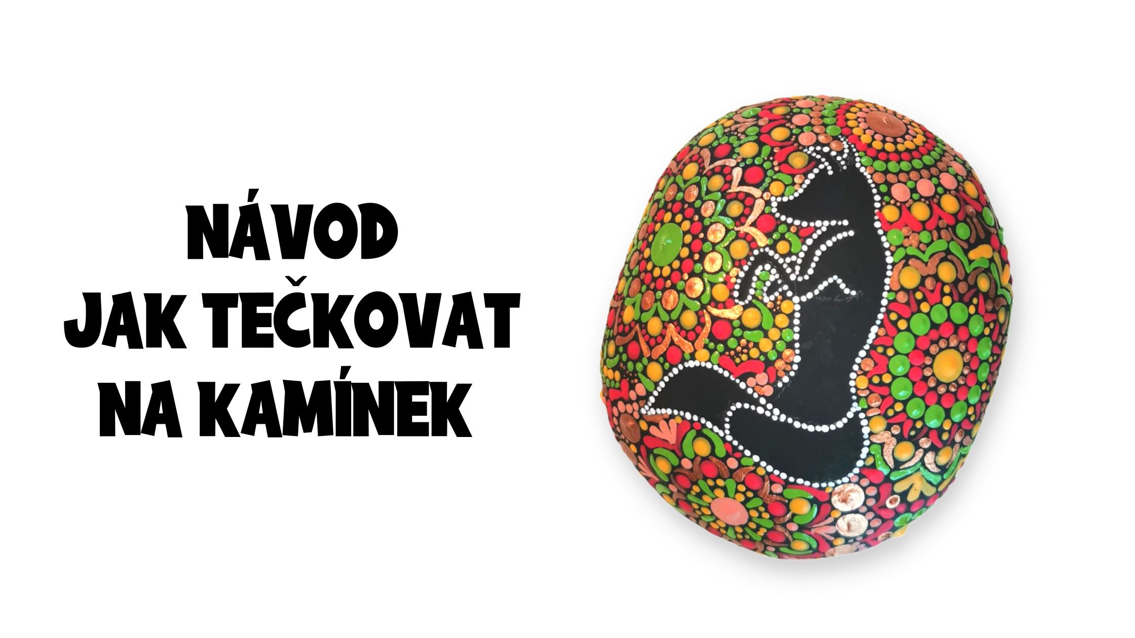 Tečkovaný kamínek - návod