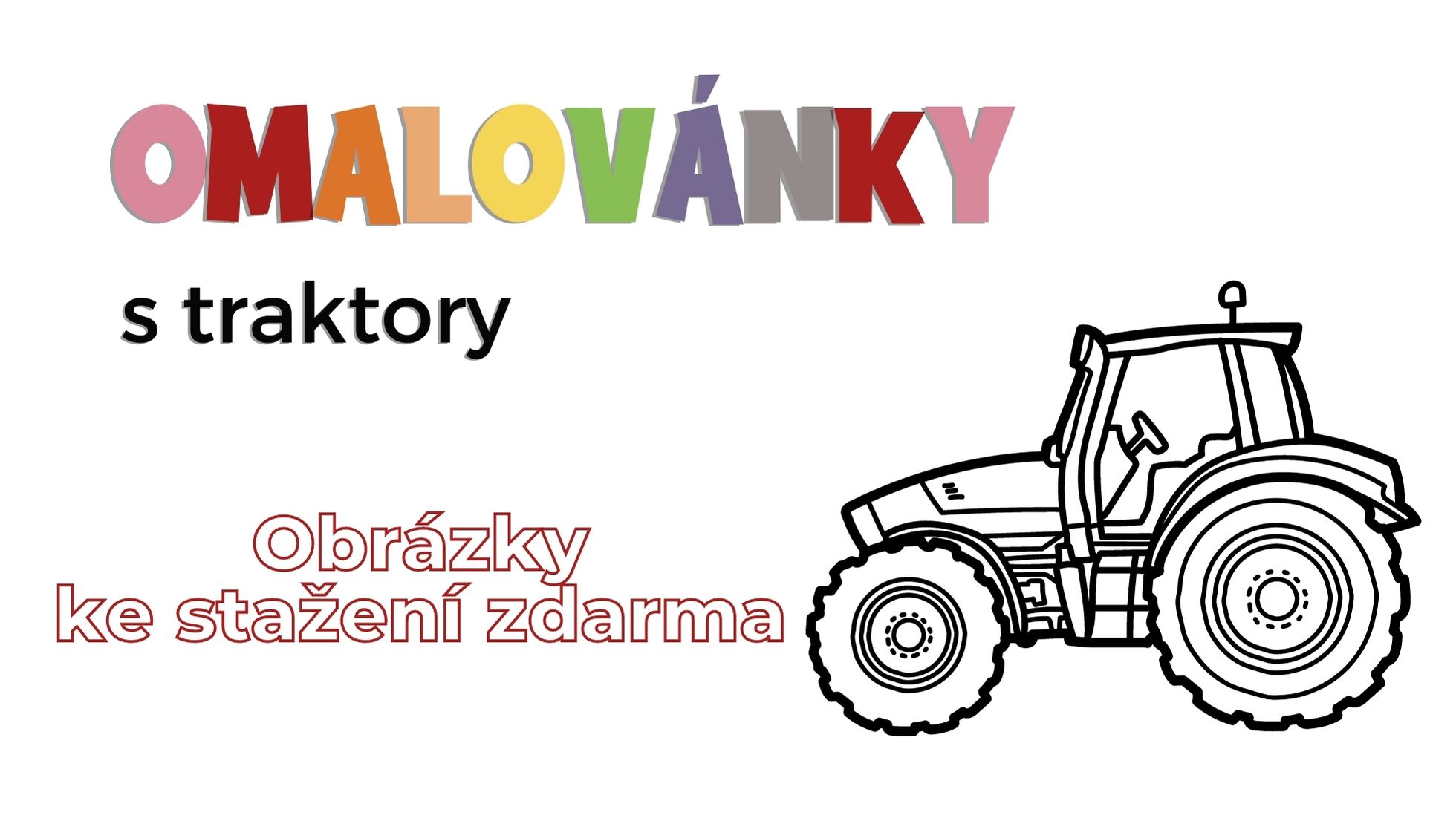 Omalovánky s traktory