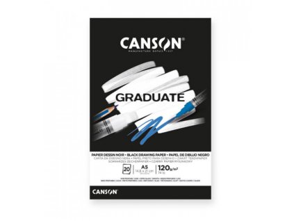 915 canson graduate drawing black skicak lep a5 120g