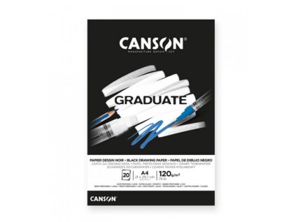918 canson graduate drawing black skicak lep a4 120g