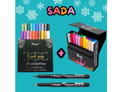 Sada brushpenu