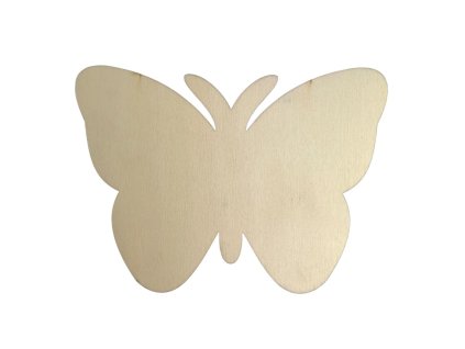 2782 vyrez dreveny motyl 19 cm