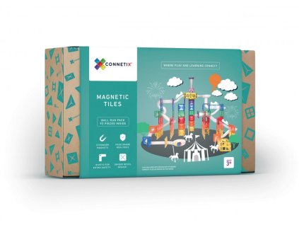 Connetix magnetická stavebnice s kuličkovou dráhou