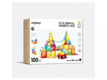 9149 mideer barevna magneticka stavebnice 100 ks