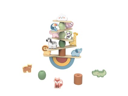 TJ004 Tooky Toy - Balanční hra - Zvířátka