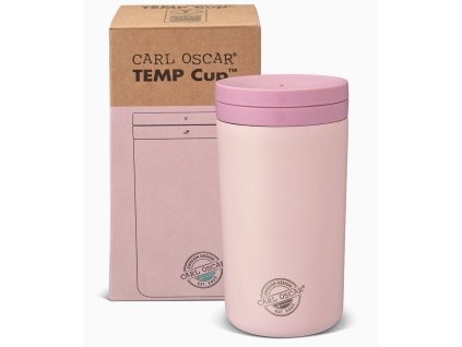 Carl Oscar - Twist n´sip TEMPCup™- termohrnek - růžový