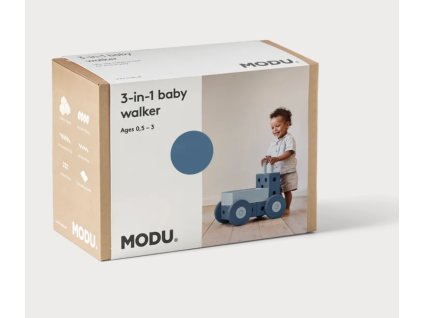 MODU - Stavebnice 3-in-1 Baby Walker Deep Blue / Sky Blue