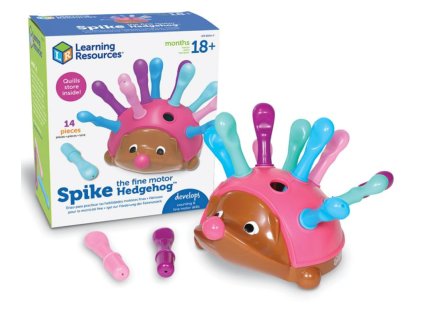 4064 3 learning resources jezek pro jemnou motoriku ruzovy