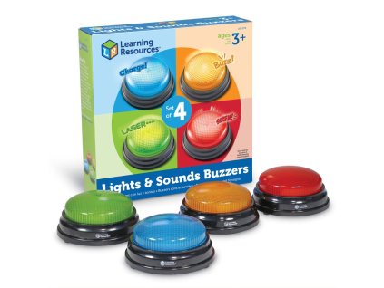 4439 learning resources zvukova a svetelna tlacitka lights and sounds buzzers