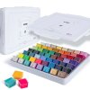 HIMI kvašové barvy - Jelly Cup Gouache Set - 56 Colours (White Case Edition)