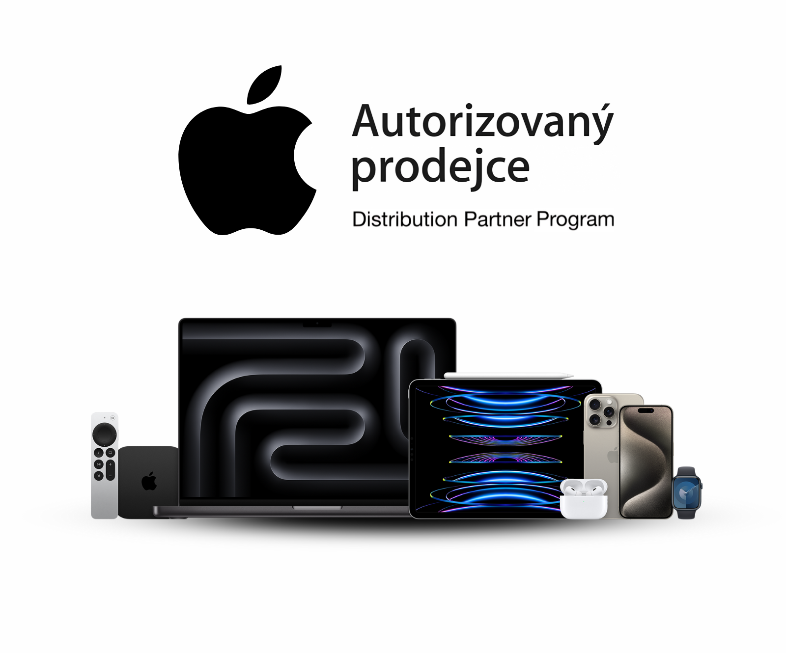 Apple - Autorizovaný prodejce bílý (800x665px)