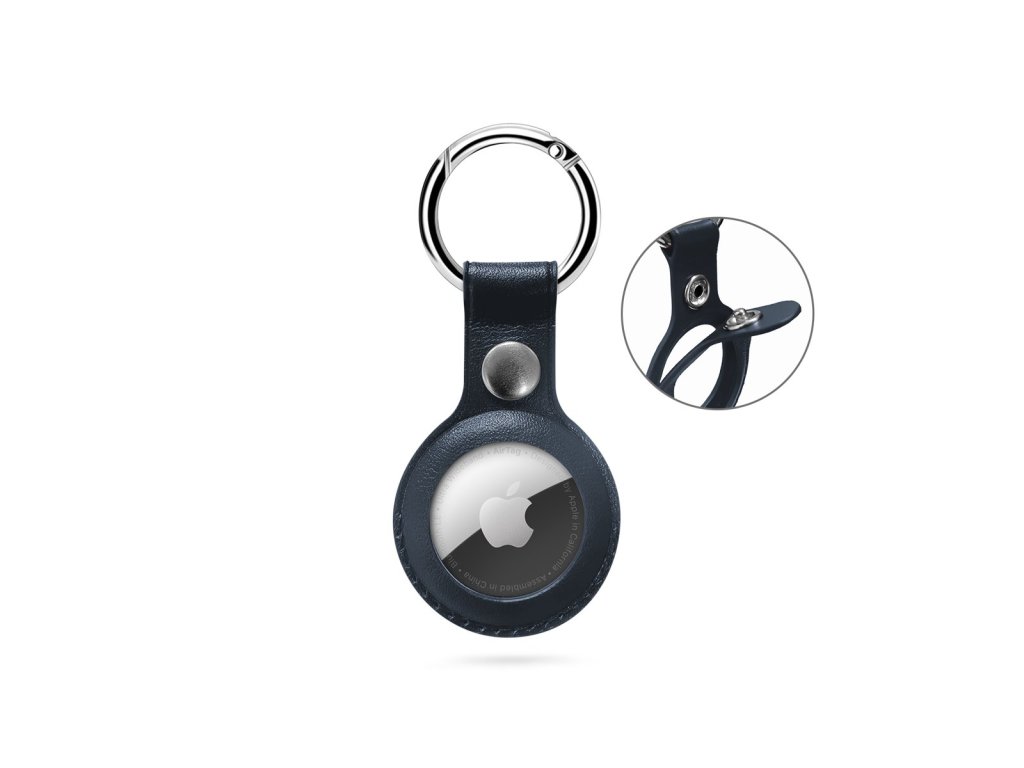 epico leather case for airtag modra ien433050