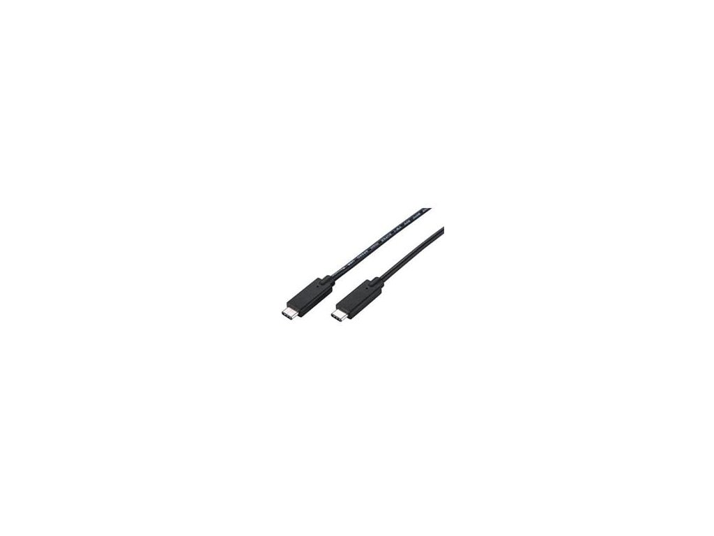 C-TECH USB 3.2, Type-C (CM/CM), PD 100W, 20Gbps, 2m, černý