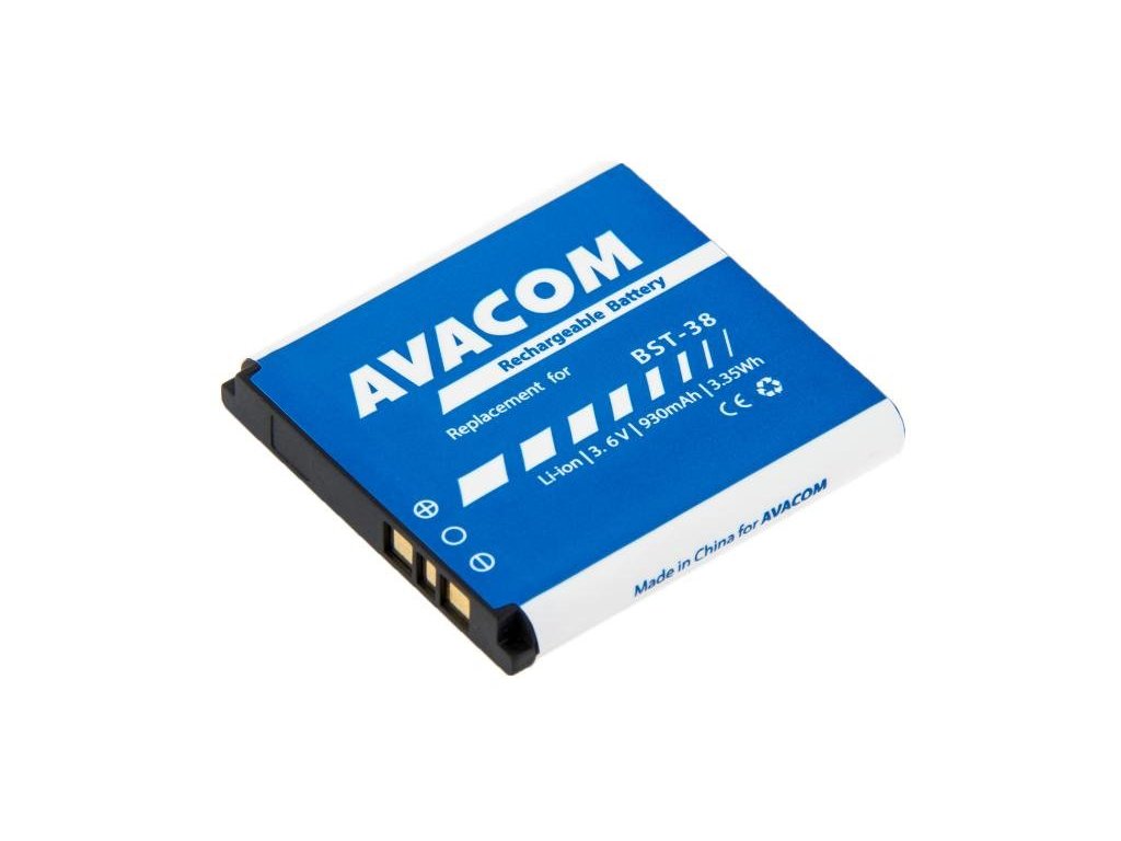 avacom baterie do mobilu sony ericsson s510i k770 li ion 3 6v 930mah nahrada bst 38 ien275643
