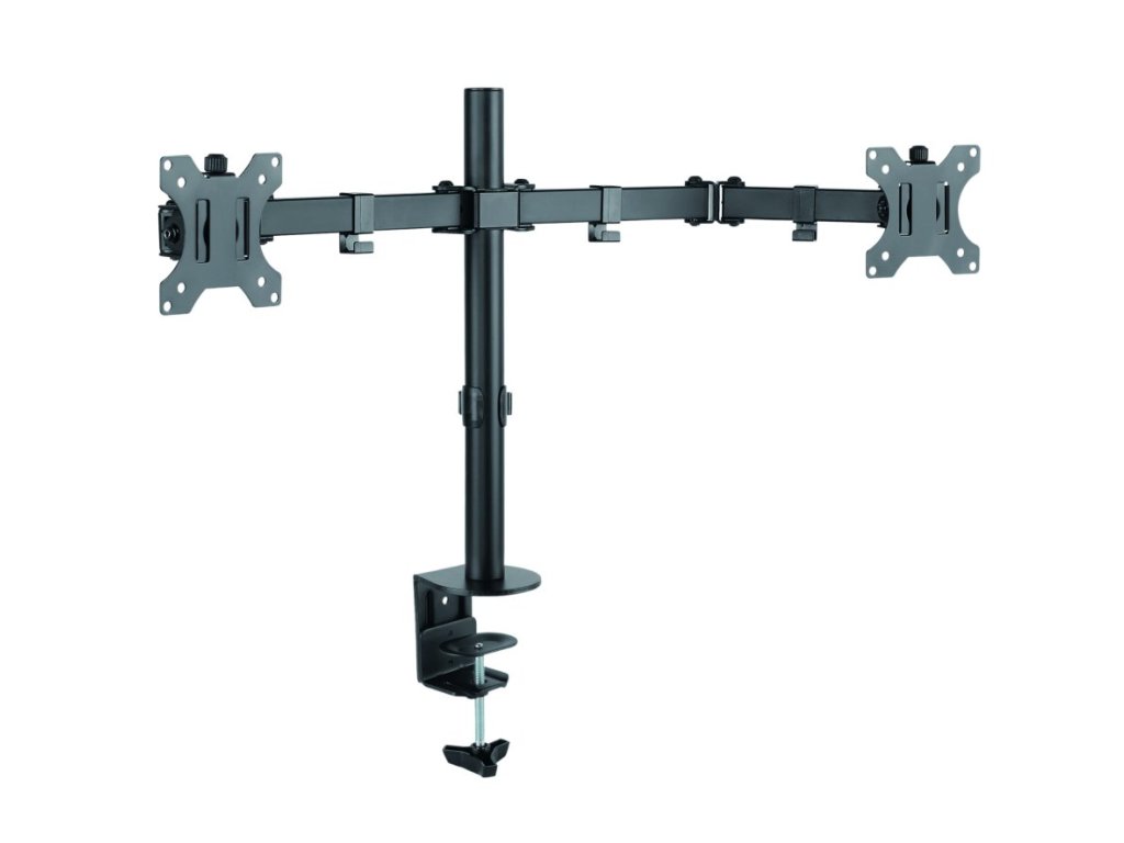 connect it twinarm basic alfa stolni drzak na dva lcd monitory ien301108