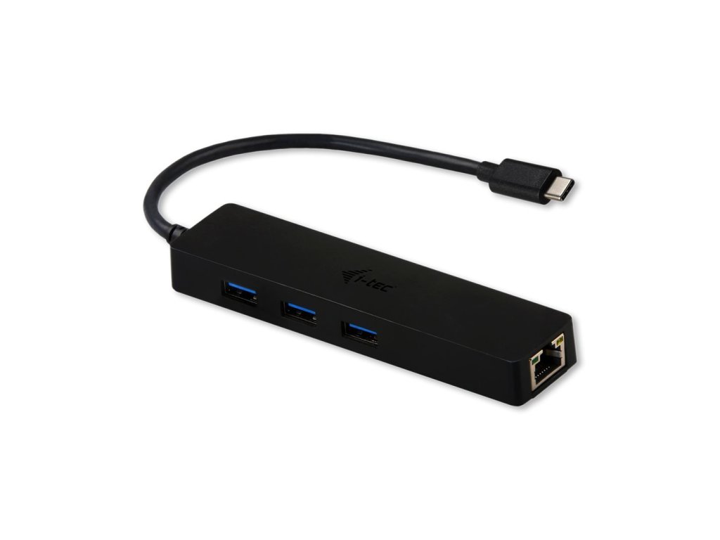 i tec usb 3 1 usb c slim hub 3 port with glan ien264610