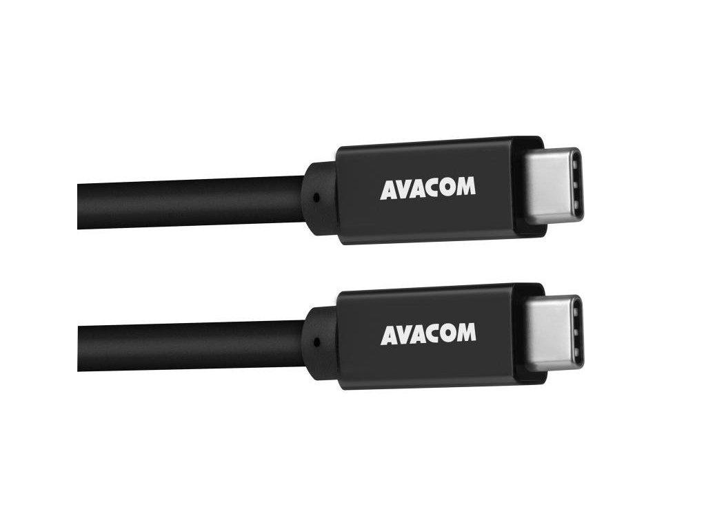 avacom datovy a nabijeci kabel usb usb c usb usb c 100cm 60w e mark cerny ien298028