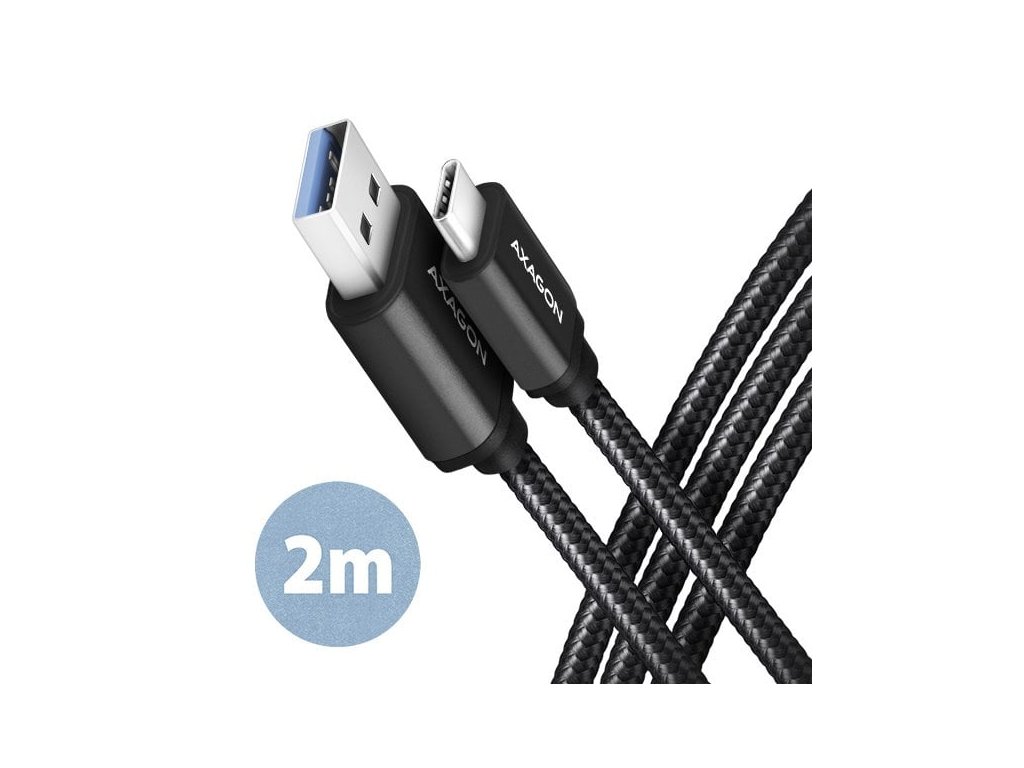axagon bucm3 am20ab speed kabel usb c usb a 2m cerny ien391482