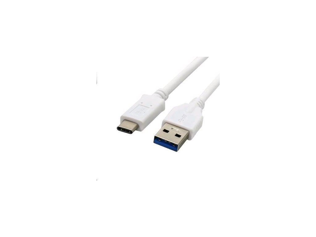 c tech usb 3 0 am na usb c kabel 2m bily ien314261