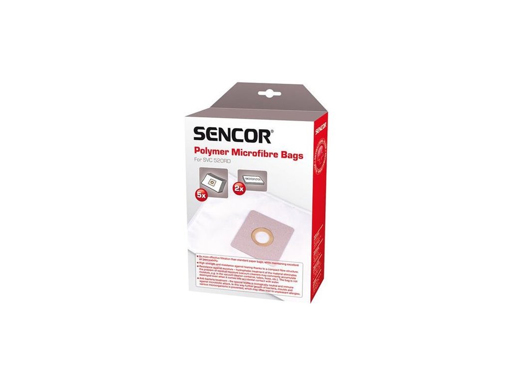 sencor sacky do vysavace svc 520rd 5 ks ien174011