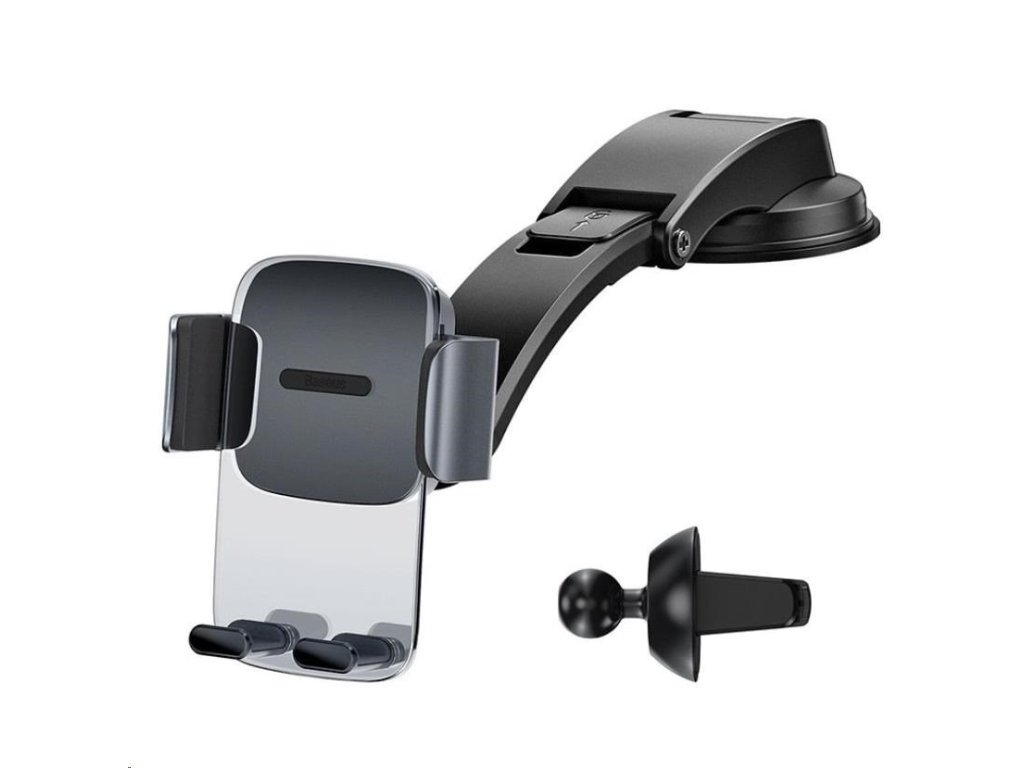 baseus easy control clamp drzak do automobilu s ramenem set cerna ien403846