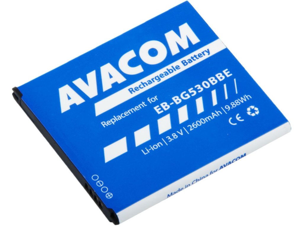 avacom baterie do mobilu samsung g530 grand prime li ion 3 8v 2600mah nahrada eb bg530bbe ien387085