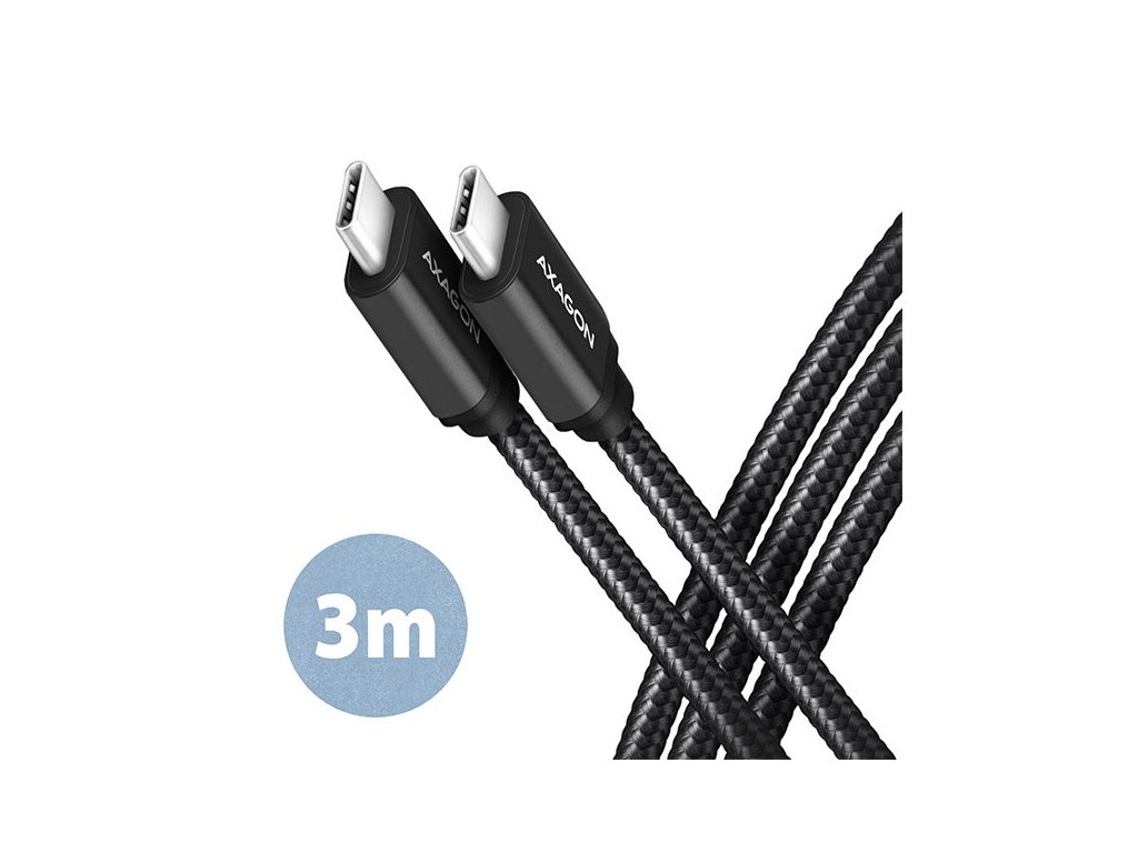 axagon bucm3 cm30ab speed kabel usb c usb c 3m cerny ien440876