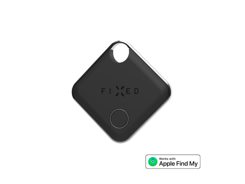 Smart tracker FIXED Tag s podporou Find My, černý