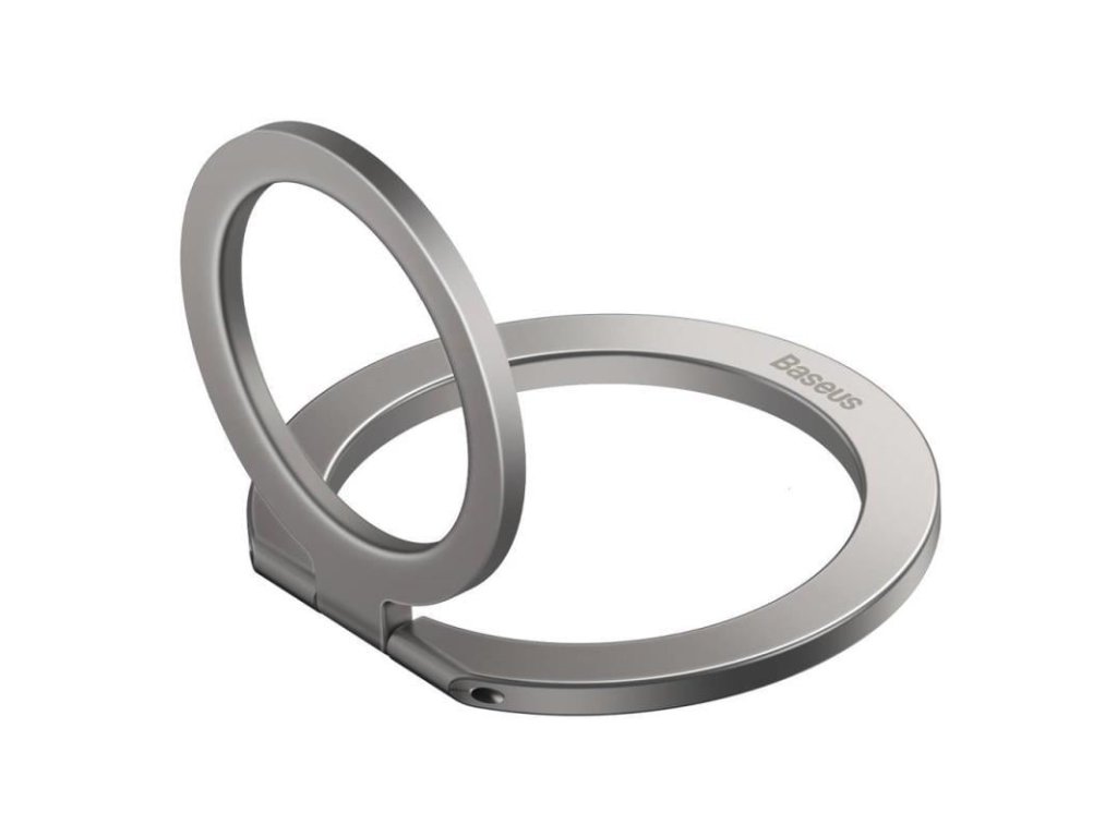 univerzalni magneticky drzak baseus halo kovovy krouzek stribrny ien531925