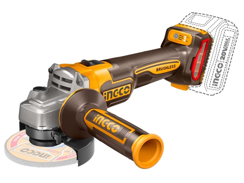ingco cagli21154 aku uhlova bruska 115mm bez baterie a nabijecky ien532685