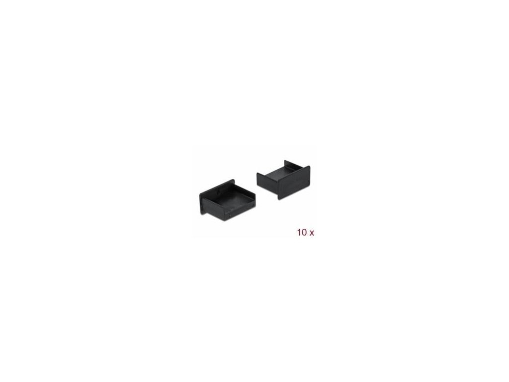 Delock Prachová záslepka pro USB Type-A samice samice bez uchopení 10 kusu cerná