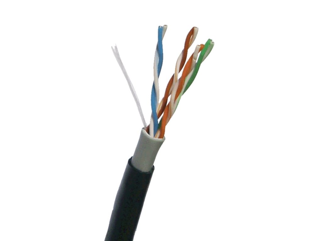 datacom utp drat cat5e pvc pe fca 305m civka cerny 2 outdoor ien535266