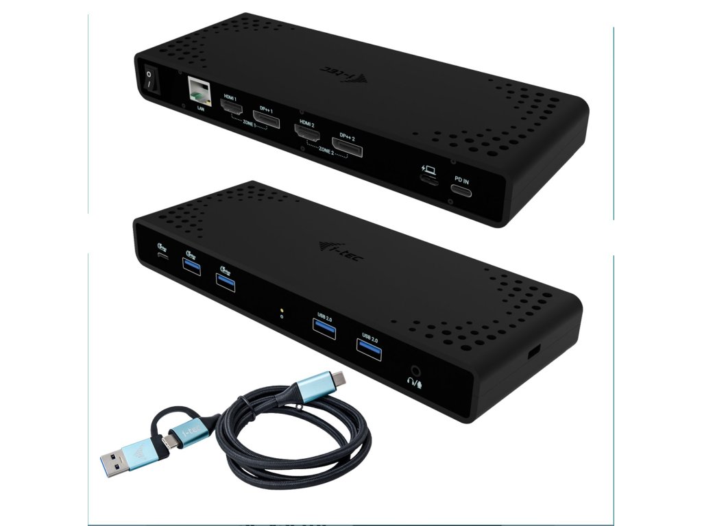 i tec universal dual 4k display docking station power delivery 85w ien532388