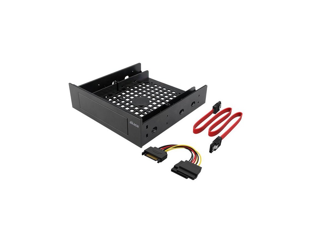 akasa adapter pro 3 5 hdd do 5 25 vc kabelu ien426008