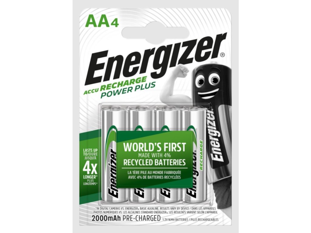 energizer nabijeci baterie aa hr6 2000mah power plus 4 ks ien390724