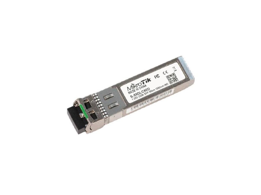 mikrotik sfp module 1 25g sm 80km 1550nm dual lc connector ddm ien303348