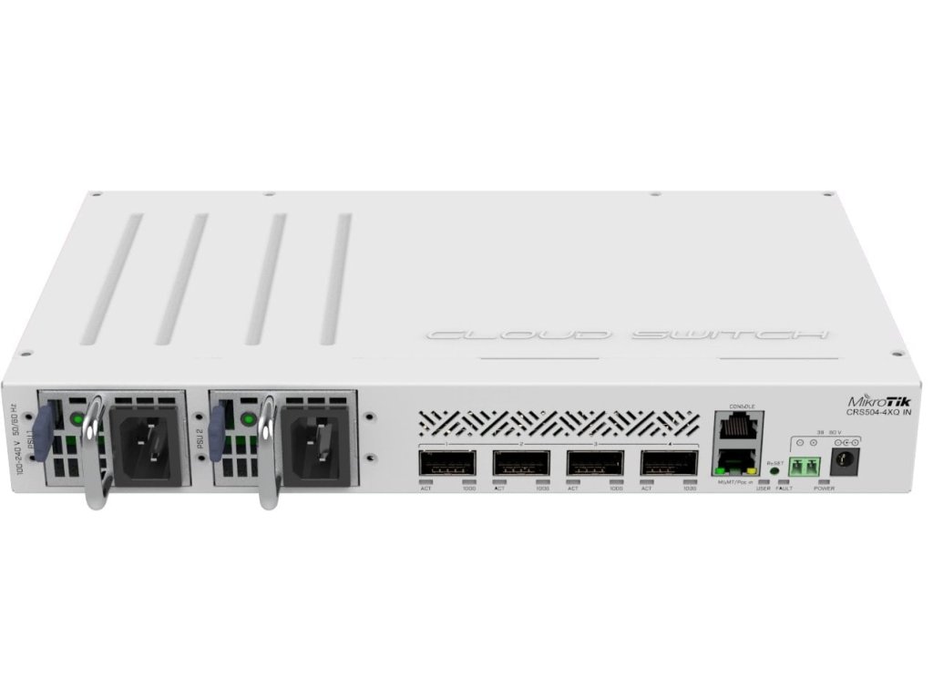 mikrotik crs504 4xq in cloud router switch ien407509