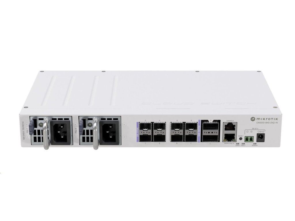 mikrotik cloud router switch crs510 8xs 2xq in ien481722
