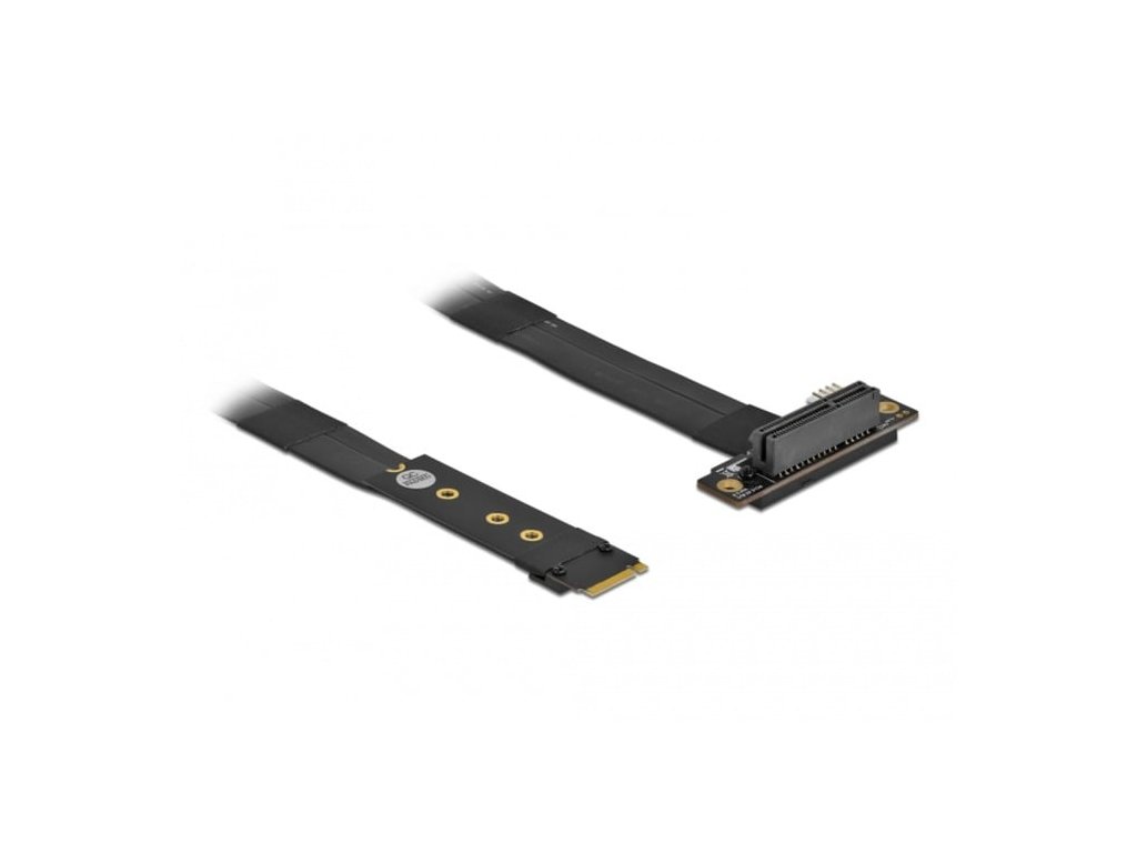 delock adapter m 2 klic m na pcie x4 nvme pravouhly s kabelem delky 20 cm ien542602