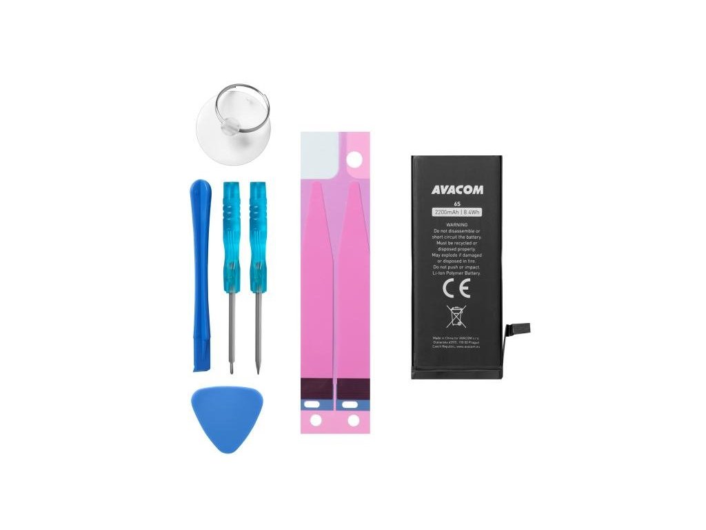 avacom baterie pro apple iphone 6s vysokokapacitni li ion 3 82v 2200mah nahrada 616 00036 ien318367