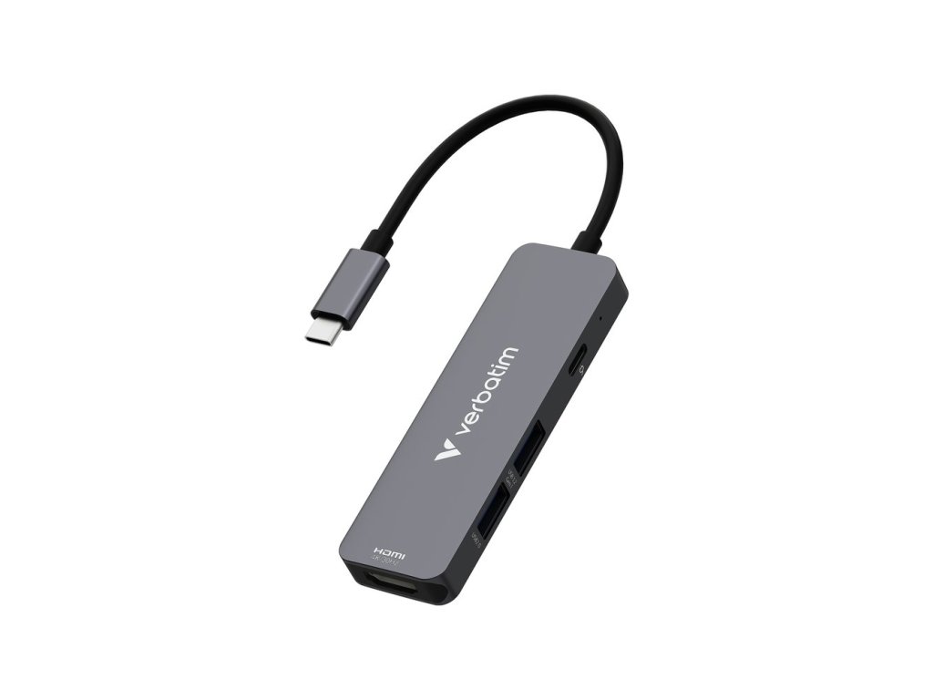 verbatim usb c essentials multiport hub 4 port ien550505
