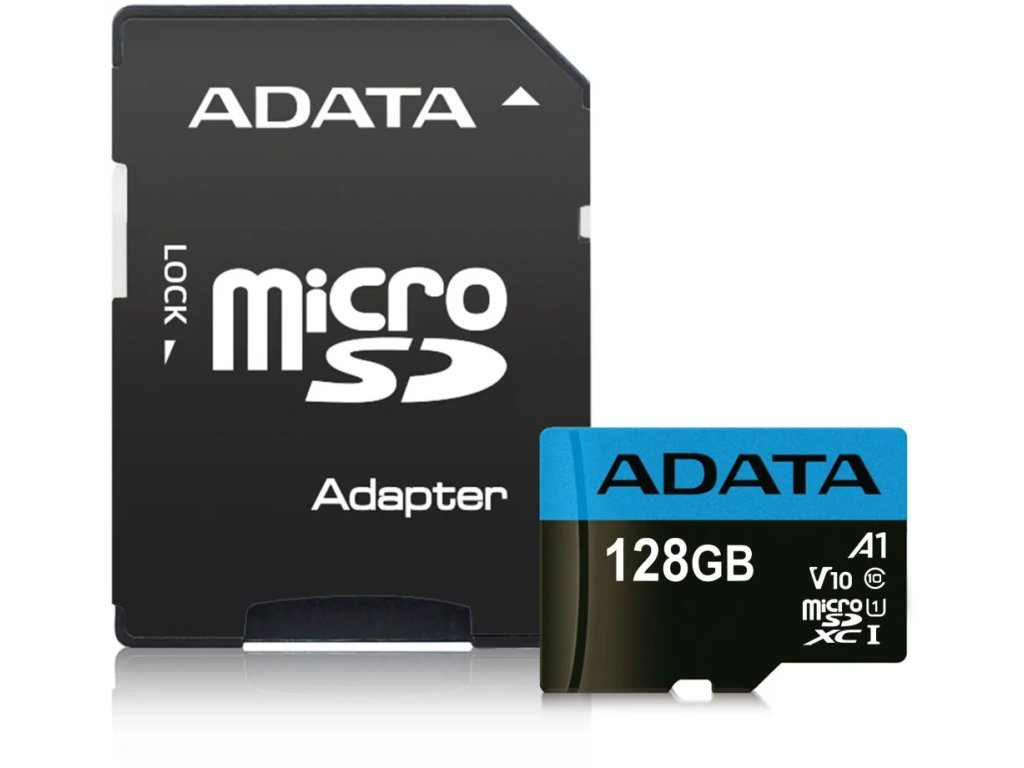 adata premier microsdxc 128gb uhs i class10 a1 85 25mb s sd adapter ien295444