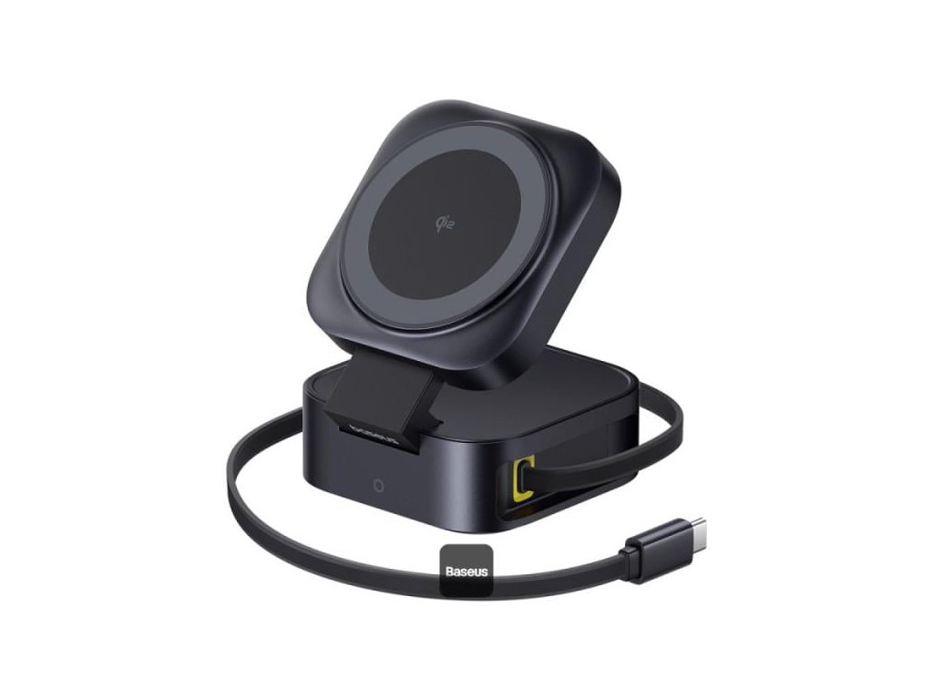 bezdratova nabijecka 2v1 baseus picogo series qi2 67w kompatibilni s magsafe cerna ien550090