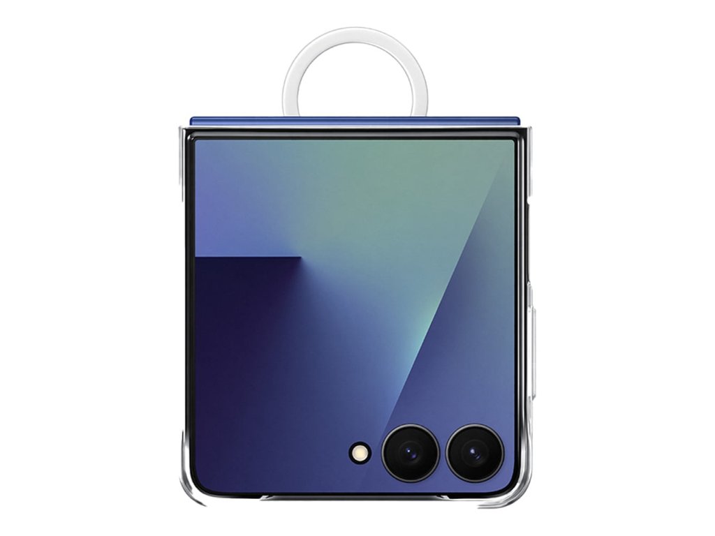 samsung zadni kryt s drzakem na prst pro flip7 transparentni ien556717