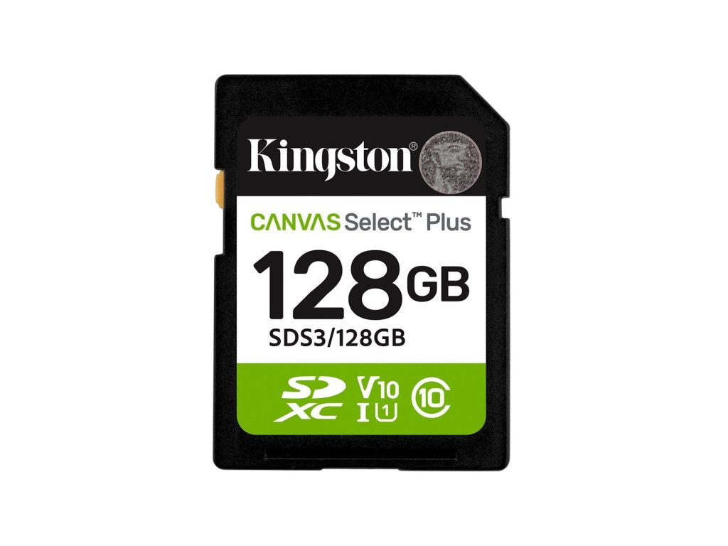 kingston sdxc 128gb canvas select plus gen 3 ien557354